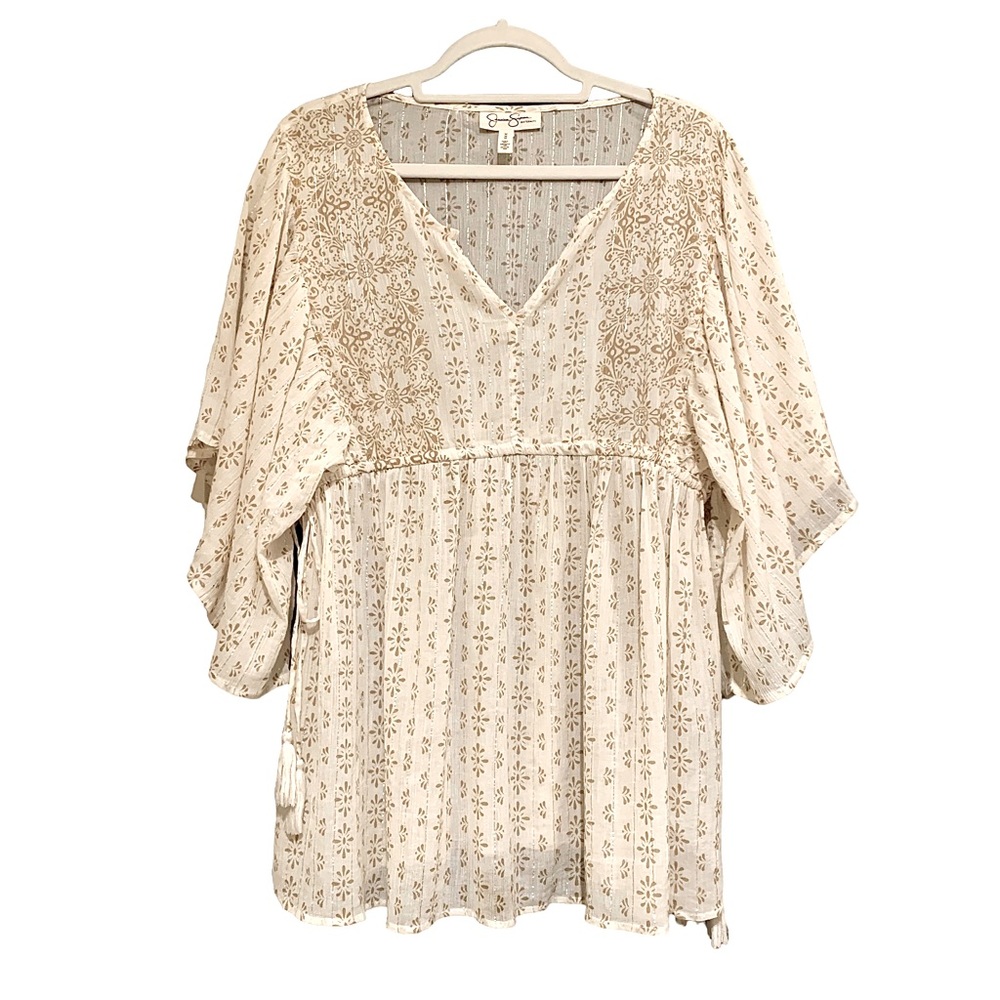 Jessica Simpson Maternity peasant blouse Size M